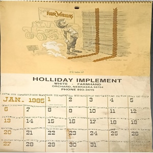 Vintage 1985 calendar - Etsy 日本