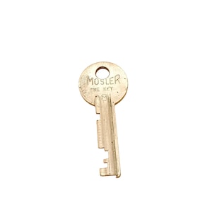 Vintage Mosler Lock Co. Key Antique Skeleton Style Industrial Design Collectible Metal Key Home Decor Reuse & Repurpose Ideas