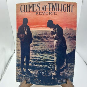 Vintage 1910 &quot;Chimes At Twilight&quot; Sheet Music By R.G. Grady