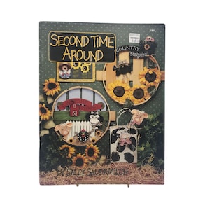 Vintage Arts and Crafts Book, Patterns and Instructions 1994 Second Time Around Tole Painting Projects by Sally Sauermilch Susan Scheewe 297