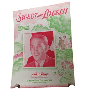 Sweet And Lovely Vintage Sheet Music By Gus Arnheim Harry Tobias & Jules Lemare Robbins Music Corp 1931 Piano and Vocal