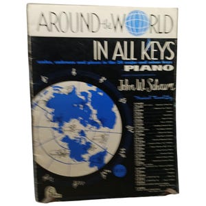 Rund um die Welt, in allen Tasten Klavier Noten von John W. Schaum Vintage Ausgabe 1950