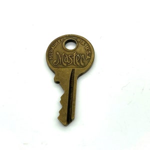 Vintage Master Lock sleutel messing