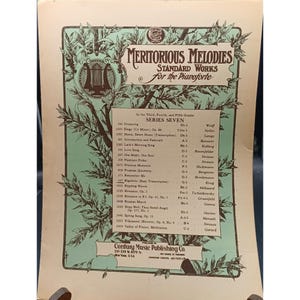 Rigoletto Meritorious Melodies Standardwerke für die Pianoforte-Serie Sieben Notenblatt Vintage Century Music PUBling Co.