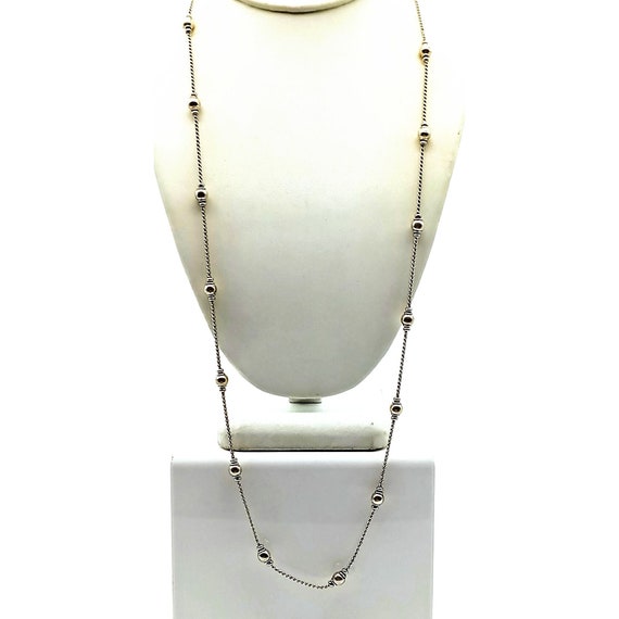 Vintage Premier Designs Chain Necklace, Silver Tone Cable