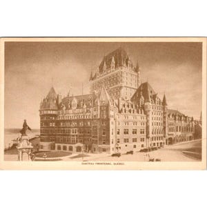 Vintage 1930s Château Frontenac Postcard – Quebec City Canada – Divided Back, Used