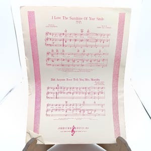 Vintage 1940s Sheet Music