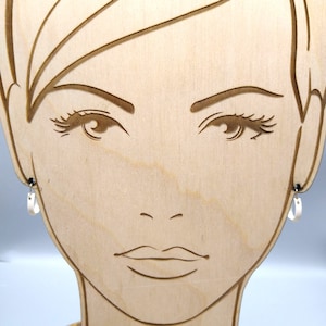 Minimalist Enamel Hoop Earrings, White and Gold Tone Dainty