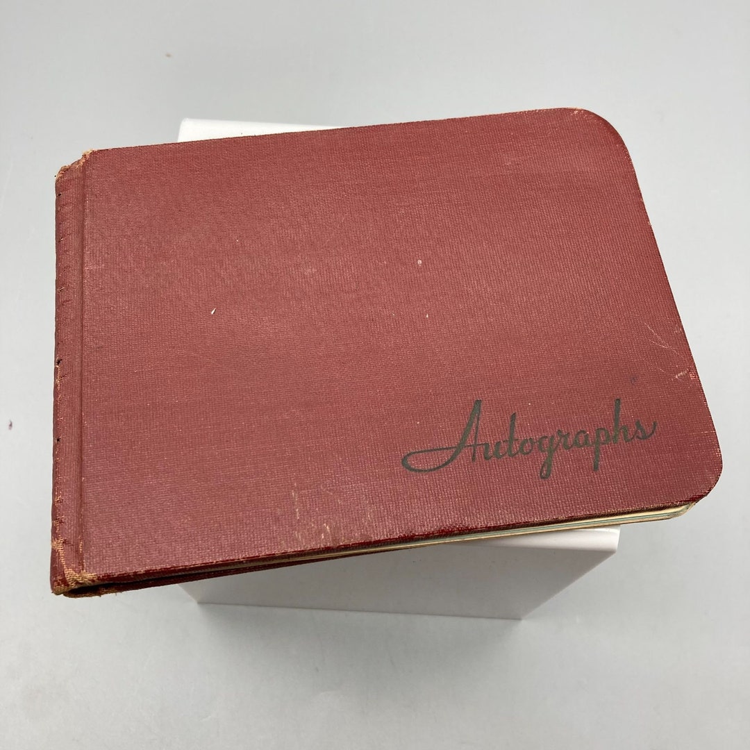 Vintage School Girl Autograph Book From 1940s Catholic School Iowa