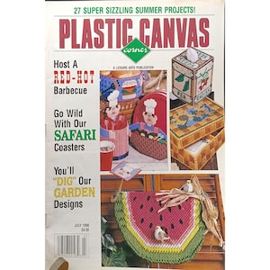 ヴィンテージ プラスチック キャンバス コーナー 1998年7月号