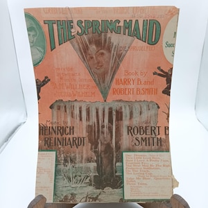 Copertina dello spartito "The Spring Maid" del 1910