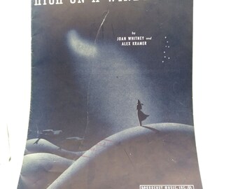 Vintage Sheet Music, High on a Windy Hill by Joan Whitney and Alex Kramer, Broadcast 1940