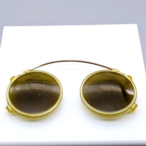 Occhiali da sole vintage Filt-Ray Over Specs nella custodia in pelle originale, perfetti per il look Steampunk