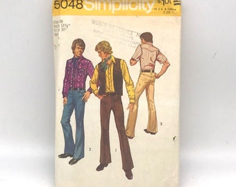 1950's Simplicity Men's Jacket and Vest Pattern - Chest 36