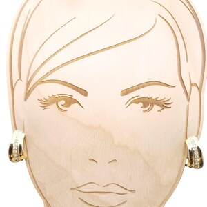 Orecchini a cerchio vintage Avon Centennial con canale di cristallo su clip color oro