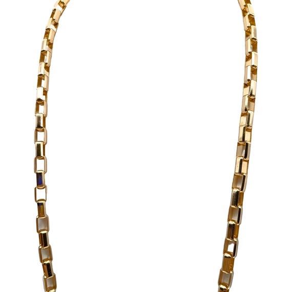 Coldwater Creek Chunky Rectangular Link Chain Nec… - image 2