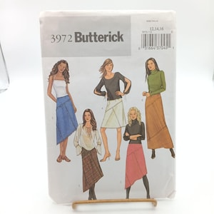 Vintage Butterick 3972 Misses Skirt Sewing Pattern Sizes 12-16 2003