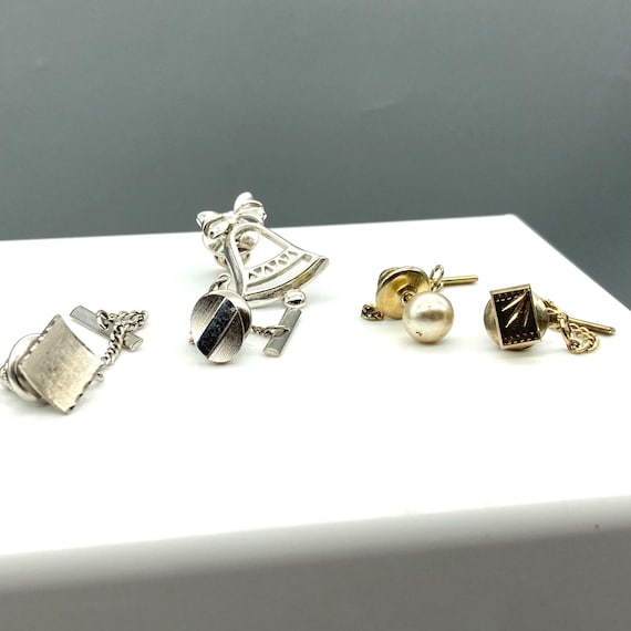 Vintage Tie Tack Bundle, Classic Dapper Lot of 5 … - image 1