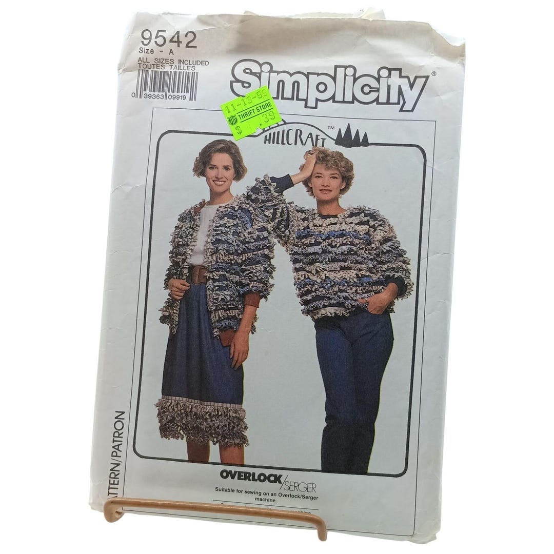 Patterns 9562 Simplicity 9542 Sewing Pattern Misses Hillcraft Jacket Top & Skirt ...