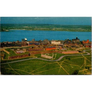 Carte postale vintage Halifax Citadel Nova Scotia Old Fortress Scenic View R.H. Marshall 1950s Canada
