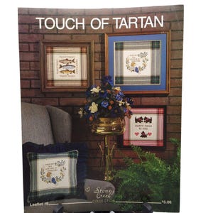 Vintage Cross Stitch Patterns, Touch of Tartan, 1985 Stoney Creek Collection Leaflet 8