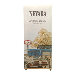 Vintage Texaco Nevada Reise-Kartenhalter-Werbeanzeige