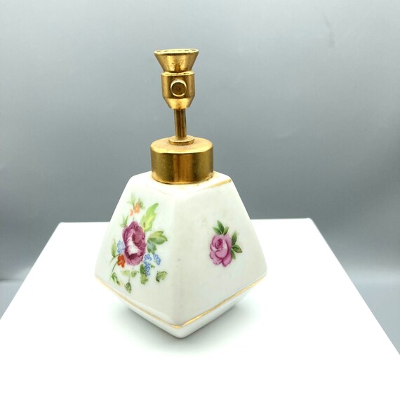 Vintage Dev Porcelain Rose Spritzer Perfume Bottle, D… Gem