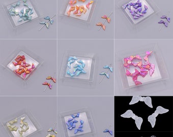 50 Acrylperlen Flügel Schutzengel DIY AB Engelsflügel basteln Engel Auswahl