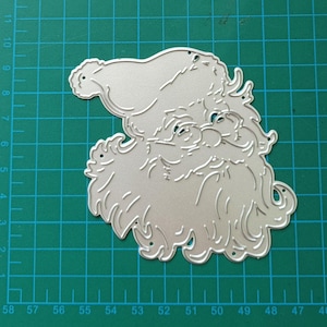 Stanzschablone - Prägeschablone Weihnachtsmann DIY Scrapbooking stanzen - prägen - basteln