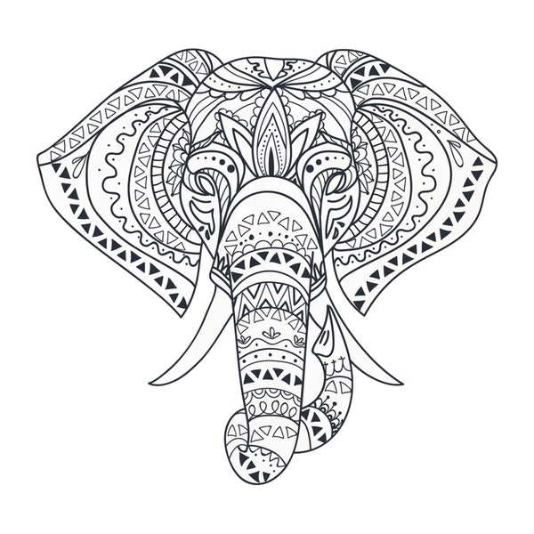 Elephant Mandala - Etsy