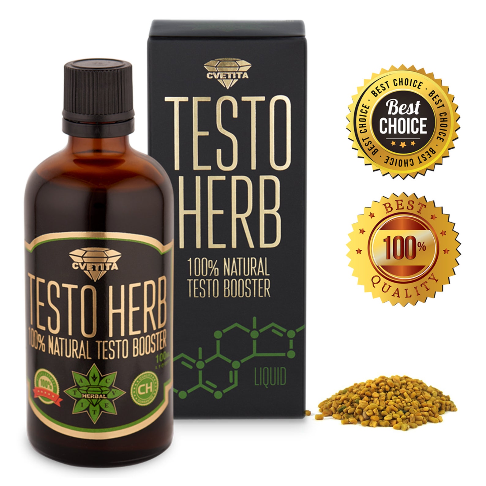 Fenugreek Seed Liquid Extract Testosterone Booster Blood Etsy