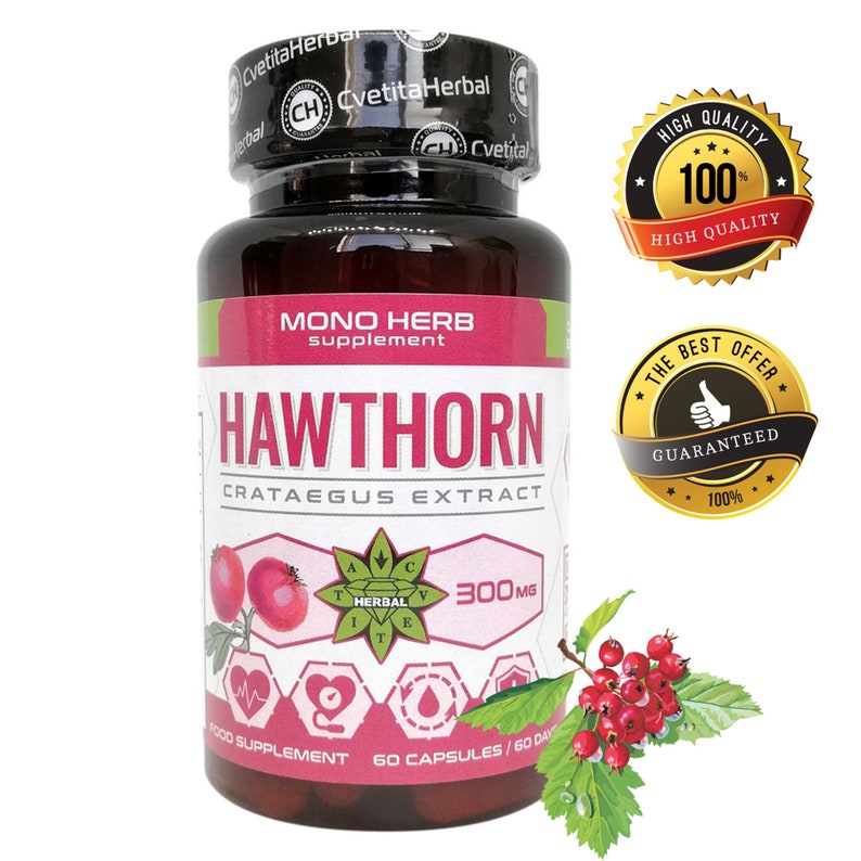 Hawthorn Extract Crataegus Laevigata Hawthorn Berry Herbal Etsy