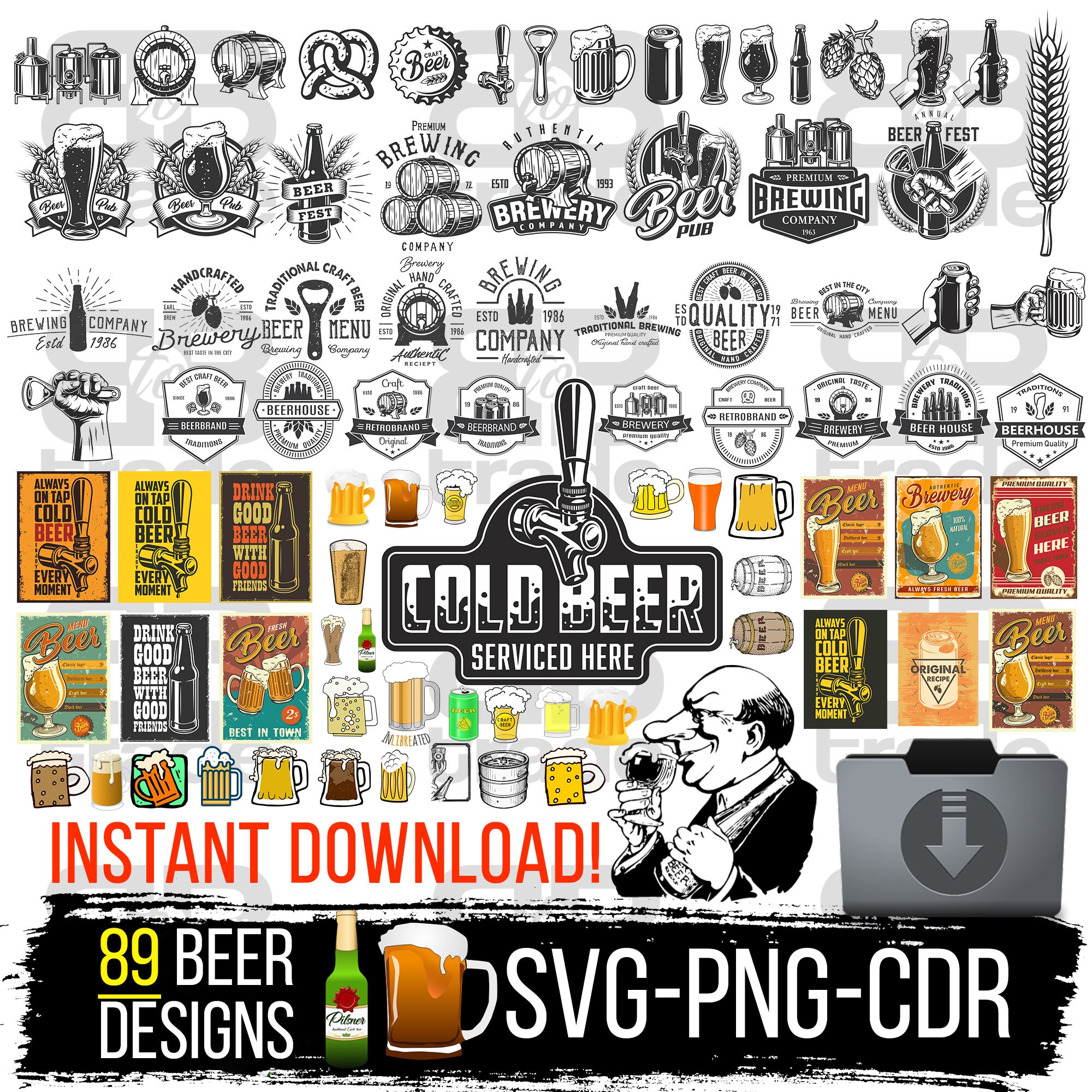 Beer svg bundle, Beer mug svg, Cheers svg, Beer vector, Pint svg, Beer ...