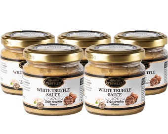 White Truffle sauce, Truffle sauce, White truffle Tuber Borchii Mushroom, Truffle condiment, Sauce for Pasta, Dressing, Foodie Gift, 80g