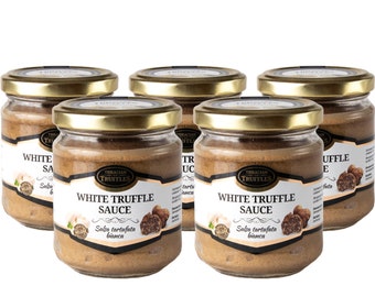 White truffle sauce, Truffle sauce, Truffle condiments, Truffle food gift, Truffle seasonings, Sauce for pasta, risotto, Mushroom sauce 170g