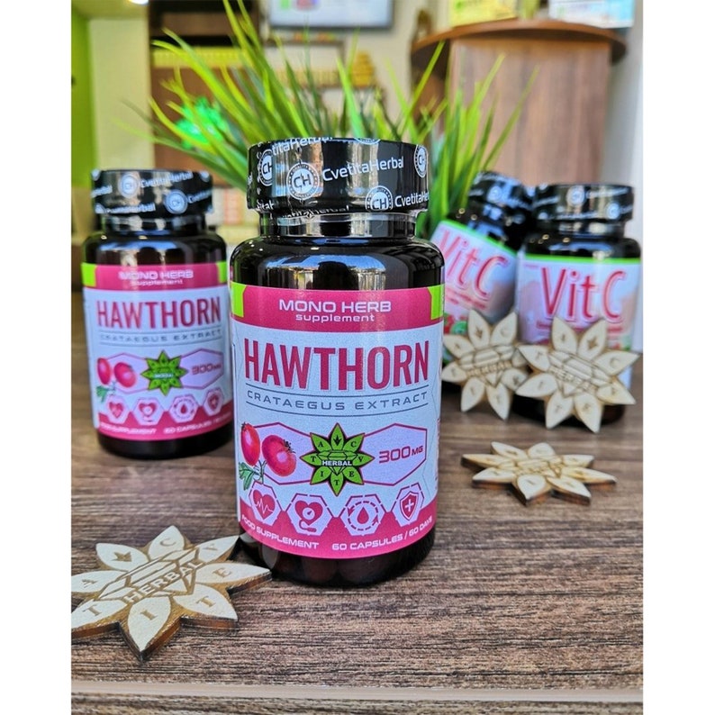 Hawthorn Extract Crataegus Laevigata Hawthorn Berry Herbal Etsy