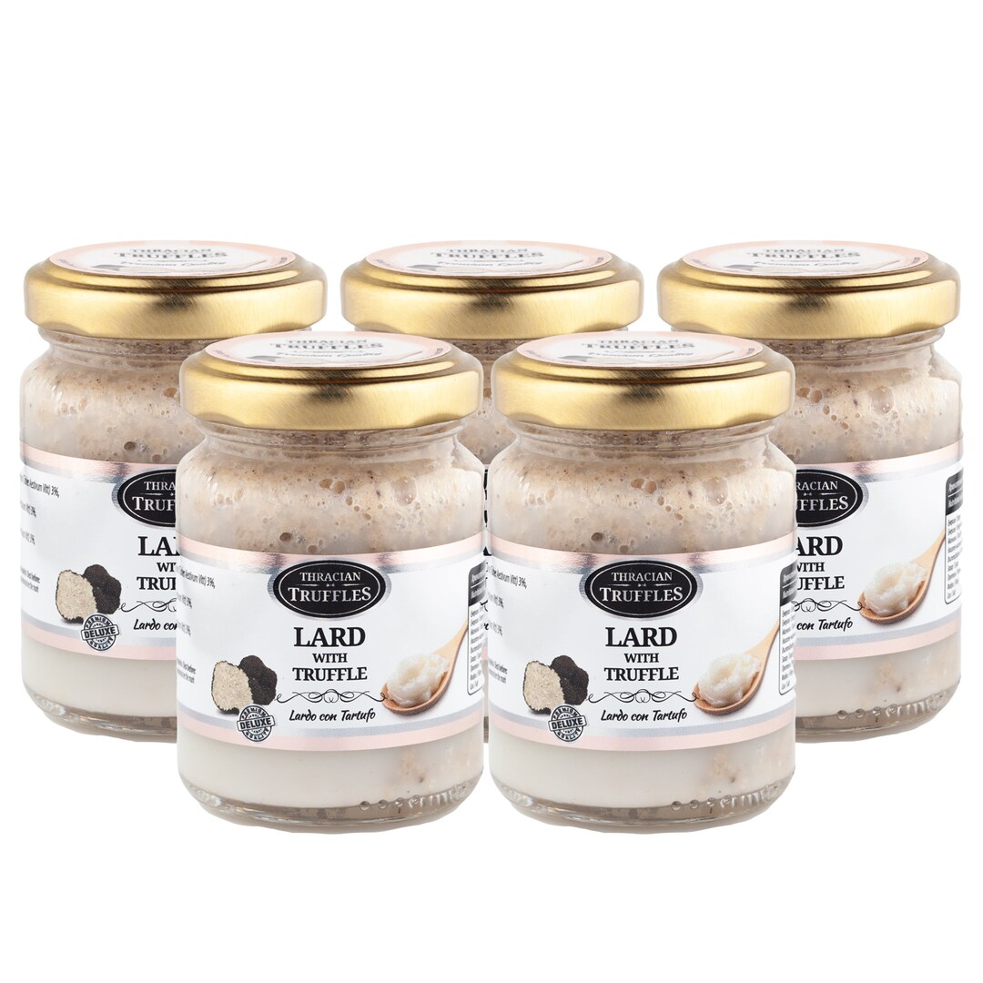 Black Truffle Pork Lard, Lardo Con Tartufo, Natural Pure Pork Fat, Pig