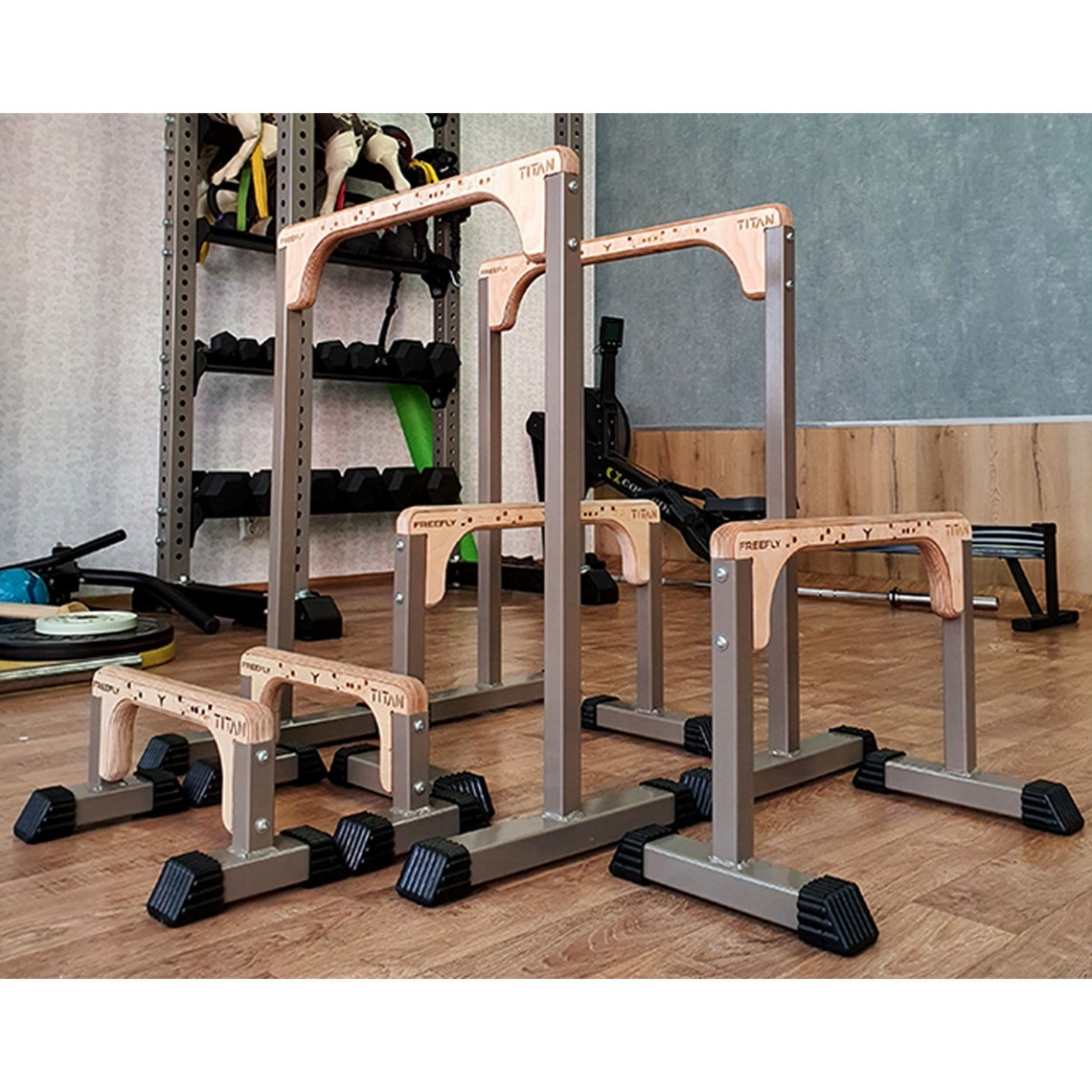 Parallettes Parallel Bars Home Fitness Dip Station Dip bar Etsy