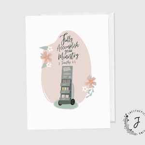 Fully Accomplish Your Ministry Pioneer JW Greeting Card | 5 by 7 inches