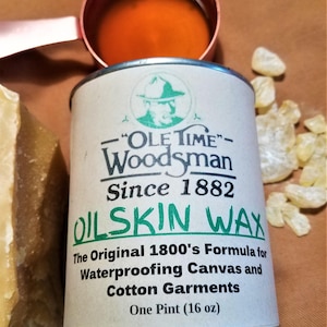 Ole Time Woodsman Original Formula for Oilskin Fabric Treatment and Waterproofing