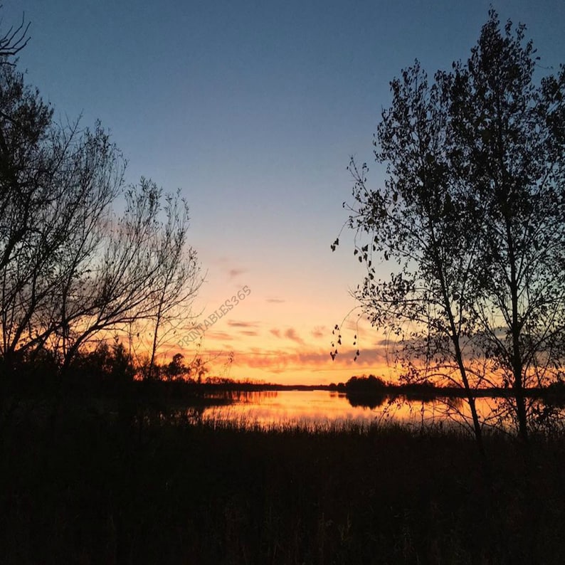 Mud Lake Minnesota Sunset Nature Photography Outdoors MN Etsy
