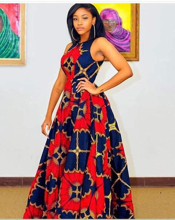 Ashanti African print Ankara maxi dress – Afrothrone