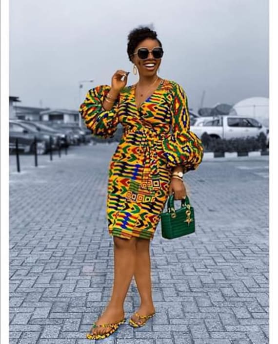 Kinza African Print Midi Dress, Ankara Midi Dress, Ankara Dress, African  Fashion, African Style, African Clothing for Women - Etsy