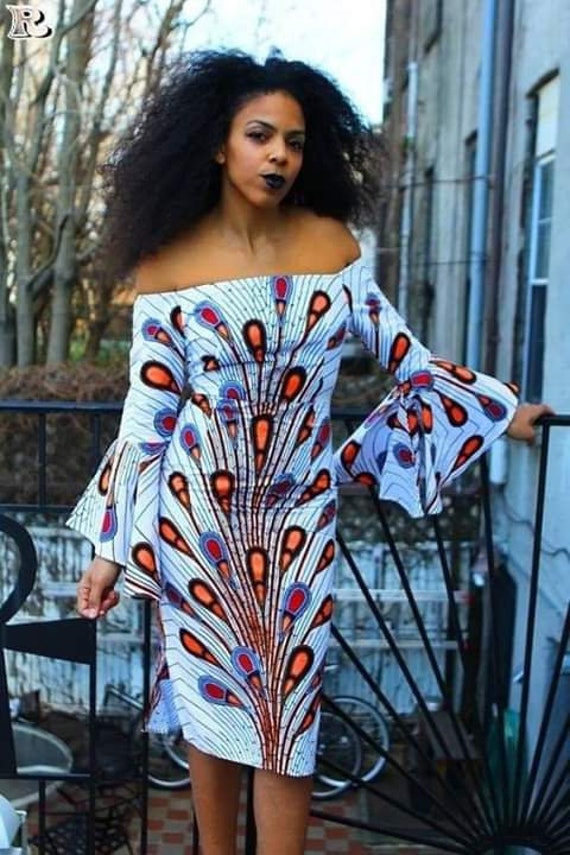 Women's African Clothing. Ankara Short Gown. African Print Dress. Roya –  Splendor Of Africa