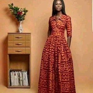 kitenge dresses with collar