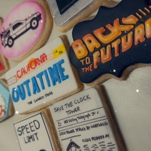 Back to the Future” Inspired Custom Sugar Cookie Set