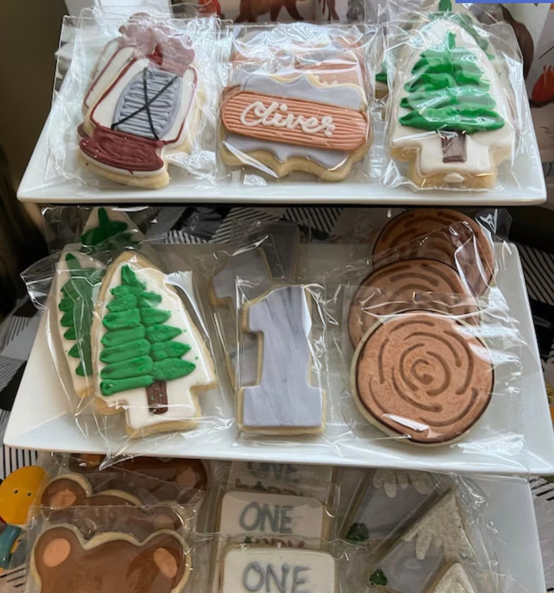 Happy Camper Themed Custom Cookies