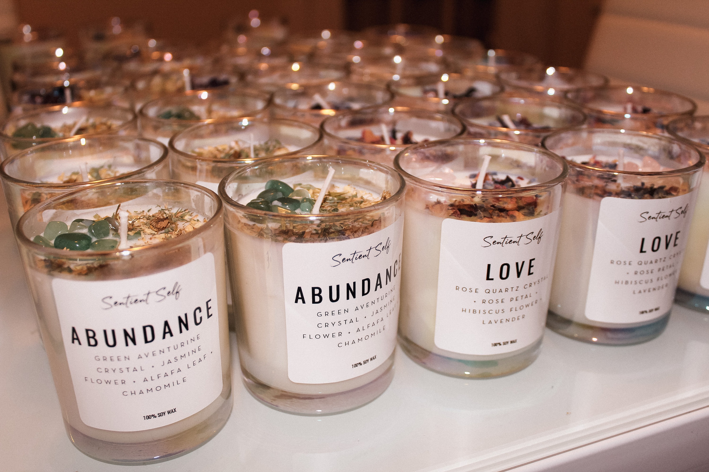 Herbal Intention Candles Scented Intention Candle Etsy UK