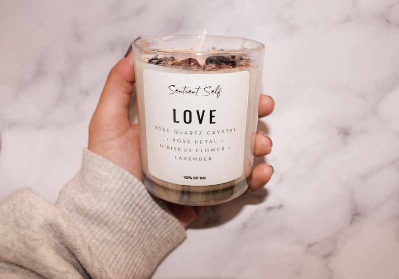 Herbal Intention Candles Scented Intention Candle Etsy