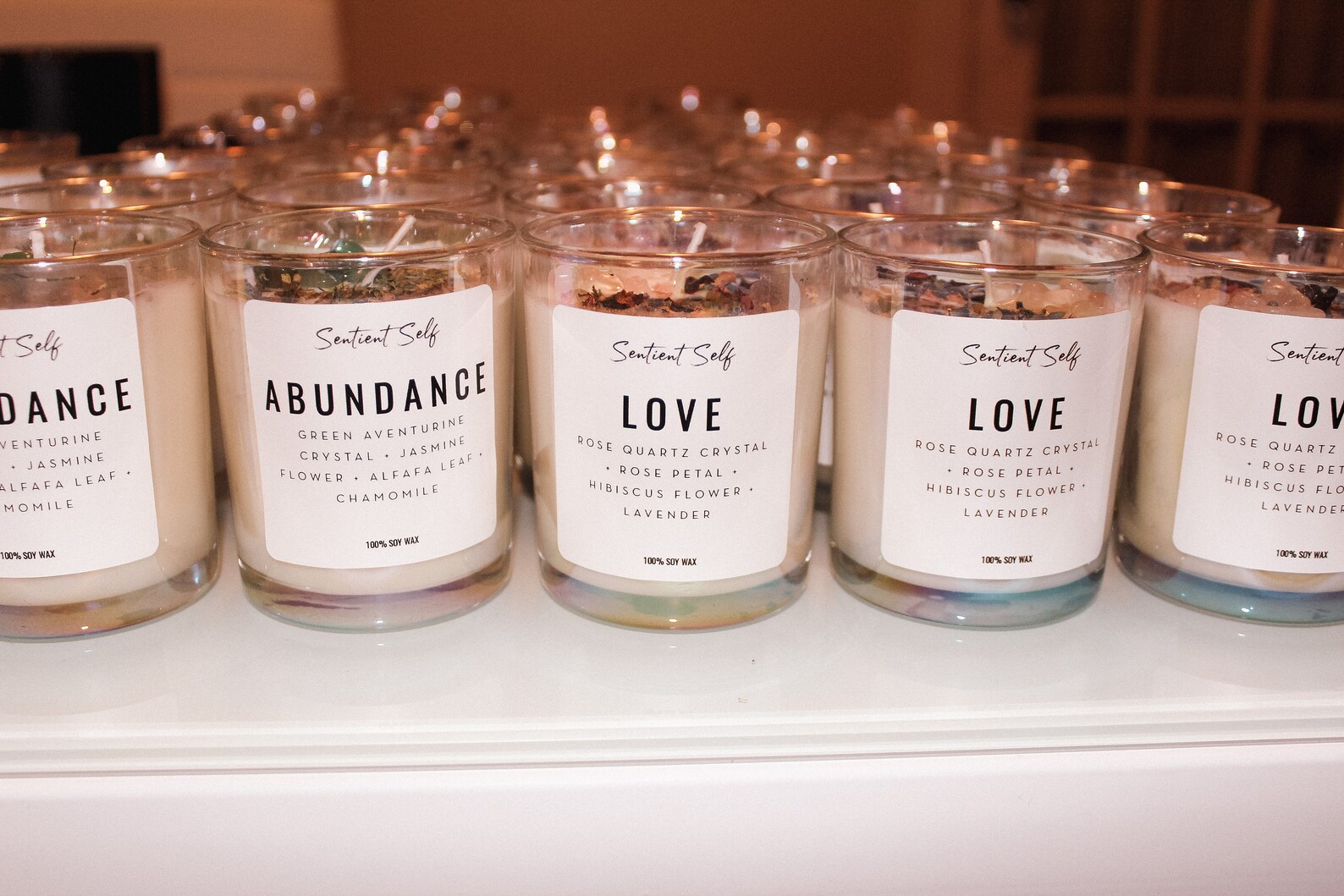 Herbal Intention Candles Scented Intention Candle Etsy